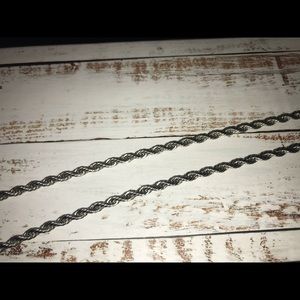Sleek silver chain necklace